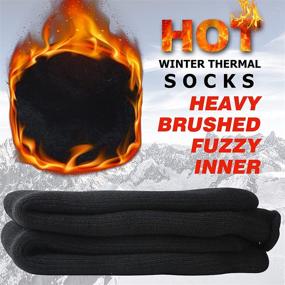 img 1 attached to 🧦 Winter Essentials: Bun Large Warm Thermal Socks – Insulated Unisex Footwear for Cold Weather (1 Pair & 2 Pairs)