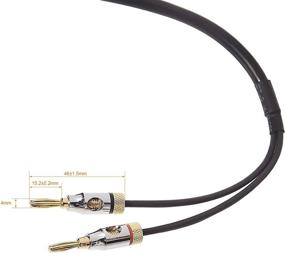 img 3 attached to High-Quality 16AWG Speaker Cable Wire with Gold-Plated Banana Tip 🔊 Plugs (4mm) - CL2 Rated - 99.9% Oxygen-Free Copper - 6-Foot Length