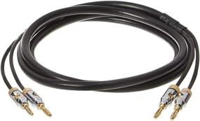 img 4 attached to High-Quality 16AWG Speaker Cable Wire with Gold-Plated Banana Tip 🔊 Plugs (4mm) - CL2 Rated - 99.9% Oxygen-Free Copper - 6-Foot Length