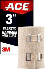 img 3 attached to 🩹 ACE 3 Inch Elastic Bandage with Clips, Beige: Perfect for Sports, Enhanced Comfort, Soft feel