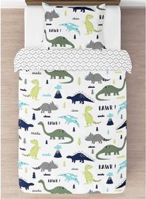 img 2 attached to 🦖 Dinosaur Collection Kids' Bedding by Sweet Jojo Designs - Enhanced SEO