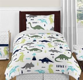 img 3 attached to 🦖 Dinosaur Collection Kids' Bedding by Sweet Jojo Designs - Enhanced SEO