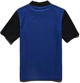 img 3 attached to Boys' Swimwear: PHIBEE Short Sleeve Protection Swimwear for Optimal Sun Safety