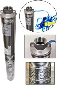 img 3 attached to 💦 Hallmark Industries MA0414X-7A 1 hp Stainless Steel Submersible Pump - Reliable 30 GPM Water Delivery at 207' Depth, 230V, 60 Hz, 4