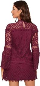 img 3 attached to SheIn Womens Crochet Pom Pom X Large Women's Clothing for Dresses