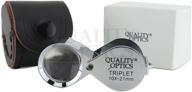 🔍 10-кратное складное ювелирное лупа "triplet hasting" от quality optics usa логотип