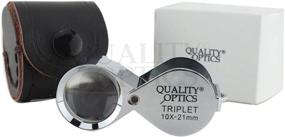 img 4 attached to 🔍 10X Hasting Triplet Folding Jewelers Loupe Pocket Magnifier by Quality Optics USA