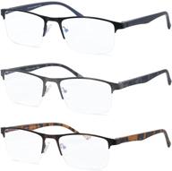 👓 zooxsky 3 pack blue light blocking reading glasses for men: protect your eyes from digital strain! logo