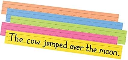 bright sentence strips assorted colors 로고