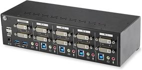 img 1 attached to 🖥️ StarTech.com Двухмониторный DVI KVM переключатель - USB KVM переключатель с двумя экранами, USB 3.0 концентратором и аудио - KVM с двойным просмотром - совместим с Dell, HP, Apple, Lenovo - соответствует стандартам TAA (SV431DD2DU3A)