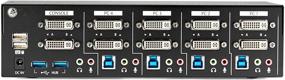 img 2 attached to 🖥️ StarTech.com Dual Monitor DVI KVM Switch - Dual Screen Display USB KVM Switch with USB 3.0 Hub & Audio - Dual View KVM - Compatible with Dell, HP, Apple, Lenovo - TAA Compliant (SV431DD2DU3A)
