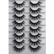 👁️ jimire faux mink lashes: fluffy wispy false eyelashes, luxury soft cat-eye lashes - 8 pairs pack logo