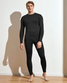 img 1 attached to 🔥 Stay Cozy and Warm in LAPASA Mens Heavy/Light/Mid Weight Thermal Underwear Set - Fleece Lined Long Johns for Optimal Comfort (Thermoflux M24/M11/M57)