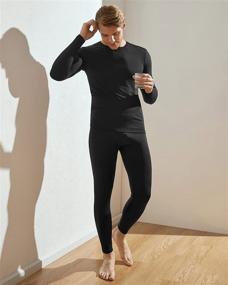 img 2 attached to 🔥 Stay Cozy and Warm in LAPASA Mens Heavy/Light/Mid Weight Thermal Underwear Set - Fleece Lined Long Johns for Optimal Comfort (Thermoflux M24/M11/M57)