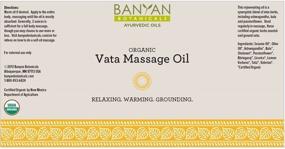 img 2 attached to Banyan Botanicals Vata Massage Oil - Certified Organic, 12 oz - Relaxing and Grounding Warmth for Vitality, Calmness, and Strength