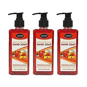 img 3 attached to Luxury Essentials Mango Pomegranate Hand Soap, 3-Pack, 11.25 Oz Bottle, for Kitchen and Bathroom, Liquid Soap Value Pack