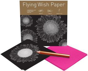 img 1 attached to ✨ Flying Wish Paper - Sunflowers and Shining Star - 5x5 Mini Kits: Write, Light, and Watch Dreams Soar!