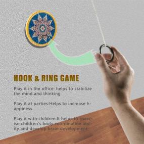 img 1 attached to 🎯 Hook and Ring Toss Game: Fun for Kids and Adults, Indoor/Outdoor Entertainment