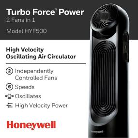 img 3 attached to Honeywell TurboTower Tower Fan: Sleek and Powerful Cooling Solution in Black