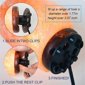 img 3 attached to 🔌 Venforze Himalayan Salt Lamp Cord Replacement Kit with Dimmer Switch and E12 Halogen Bulbs (6-Pack) - 5 Feet Cords with Base Assembly Included