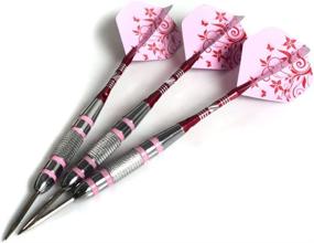 img 3 attached to 🎯 CUESOUL Black Coating Brass Barrels Steel Tip Darts - 20/23/26 Grams