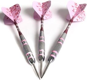 img 2 attached to 🎯 CUESOUL Black Coating Brass Barrels Steel Tip Darts - 20/23/26 Grams