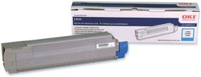 img 1 attached to 🔵 OKI 44059111 Cyan Toner Type C14 8K for C830 Series: Superior Print Quality and Extended Page Yield