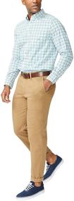 img 3 attached to 👕 Nautica Classic Stretch Gingham Sleeve Men's Clothing and Shirts: Timeless Style with Comfort