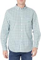 👕 nautica classic stretch gingham sleeve men's clothing and shirts: timeless style with comfort logo