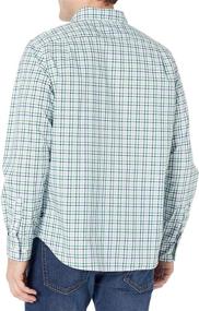 img 1 attached to 👕 Nautica Classic Stretch Gingham Sleeve Men's Clothing and Shirts: Timeless Style with Comfort