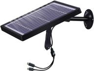 ⚡ lonnky solar panel for wireless outdoor camera - dc type-c/micro usb port, continuous power supply, 5v 3.5w, 10ft power cable included logo