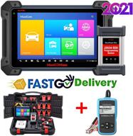 🔧 autel maxisys pro mk908p 2021: update of ms908s pro & maxisys elite, j2534 reprogramming tool with no ip restriction - 30+ service functions, active test, free car battery tester ab101 included logo