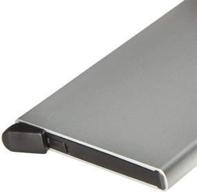 img 3 attached to 🥇 Reddot Award-Winning RFID Protected Silver Card Protector: Slim Credit Card Holder Wallet with Easy Slide-Out Feature for 6 Cards