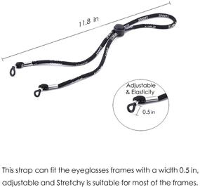 img 1 attached to Folaxshoo Eyeglasses Sunglasses Adjustable Anti Slip