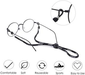 img 2 attached to Folaxshoo Eyeglasses Sunglasses Adjustable Anti Slip