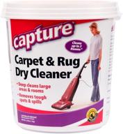 🐾 capture carpet & rug dry cleaner: effective home solution for pet odor & stains - non-liquid, no harsh chemicals - resealable lid, car & pet-friendly (2.5 lb) logo