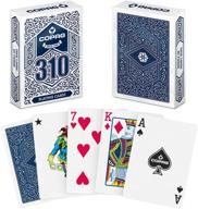 copag 310 blue playing cards: 🃏 enhanced poker size with true linen plastic coating логотип