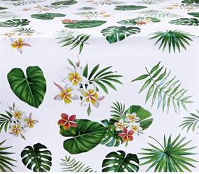 img 1 attached to Hawaiian Tablecloths Decoration Disposable Rectangular Event & Party Supplies and Children's Party Supplies