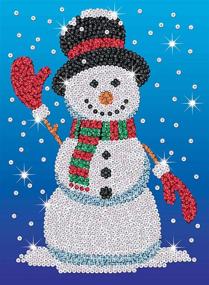 img 1 attached to Sequin Art Snowman Christmas Festive