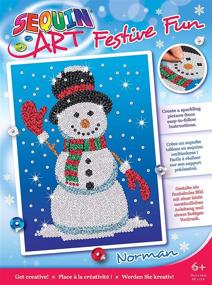 img 2 attached to Sequin Art Snowman Christmas Festive