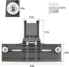 img 2 attached to 🧽 W10350376 Upper Top Rack Adjuster - Compatible with Whirlpool Dishwasher - Replacement for W10712394 - AP5956100 - PS10064063 - W10238418 - W10253546 - W10712394Vp - Pack of 2