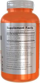 img 3 attached to 🏋️ NOW Sports Nutrition: Unflavored BCAA Powder with Leucine, Isoleucine, and Valine - 12oz, No Color