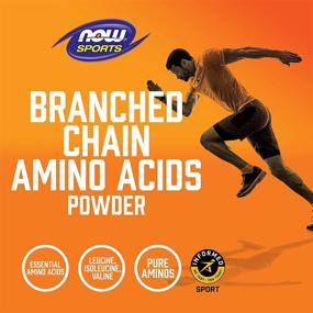 img 1 attached to 🏋️ NOW Sports Nutrition: Unflavored BCAA Powder with Leucine, Isoleucine, and Valine - 12oz, No Color