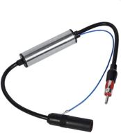 📡 fm am car antenna signal amplifier - boosts radio reception with inline extension cable logo