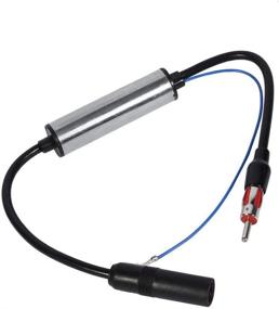 img 4 attached to 📡 FM AM Car Antenna Signal Amplifier - Boosts Radio Reception with Inline Extension Cable