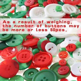 img 1 attached to 🧵 Resin Buttons 640 PCS - Round Sewing Buttons with 2 &amp; 4 Holes - Assorted Flat-Back Buttons for Christmas Decor, Sewing, Art &amp; Crafts Projects - DIY