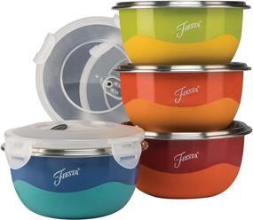 img 4 attached to Fiesta 9378S8FBR 8 Piece Microwave Set 75