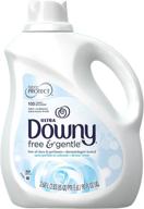 🌿 downy ultra fabric softener free and sensitive liquid 105 loads, 90-ounce: hypoallergenic & effective softening power! logo