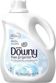 img 4 attached to 🌿 Downy Ultra Fabric Softener Free and Sensitive Liquid 105 Loads, 90-Ounce: Hypoallergenic & Effective Softening Power!