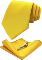 👔 jemygins yellow formal necktie pocket: stylish men's accessory in ties, cummerbunds & pocket squares logo